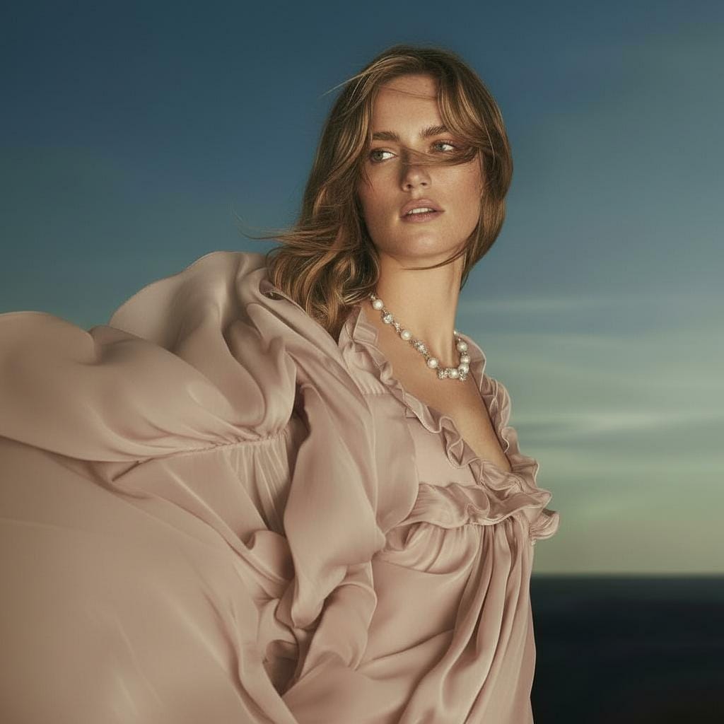 Collar Lunar Grace bañado en plata