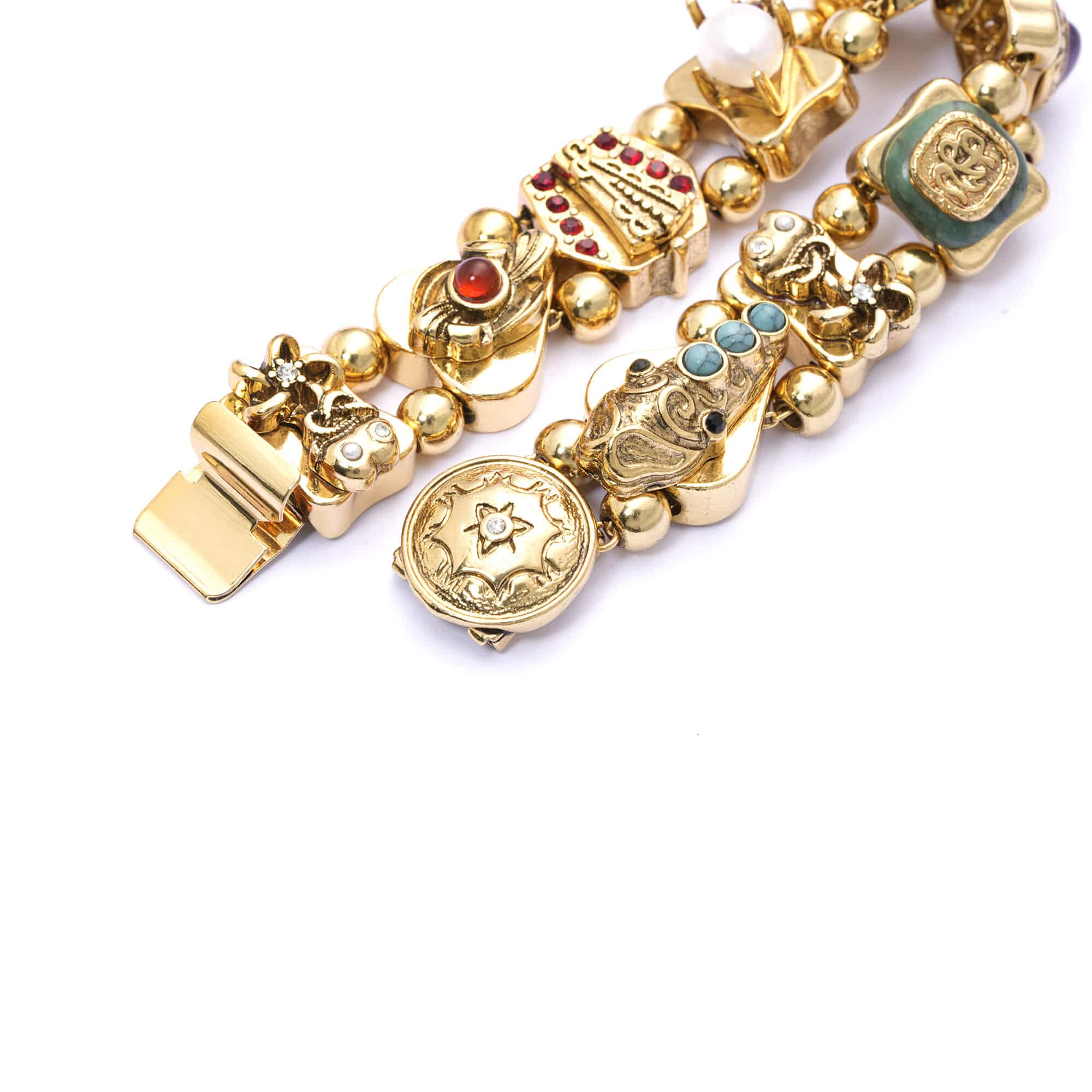 Alloy Necklaces, Electroplate White Crystal Dipped In Color, Imported Crystal Pearls, Imported Austrian Crystal, Imported Austrian Rhinestones, Russian Genuine Gold