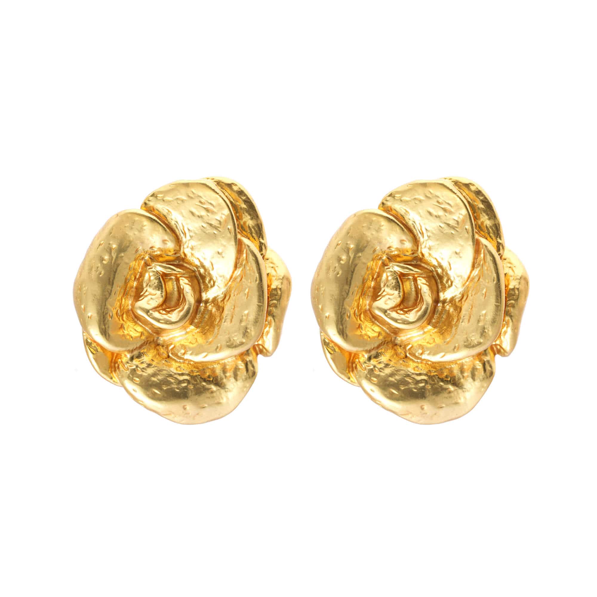 Pendiente Pure Rose bañado en oro de 18 quilates