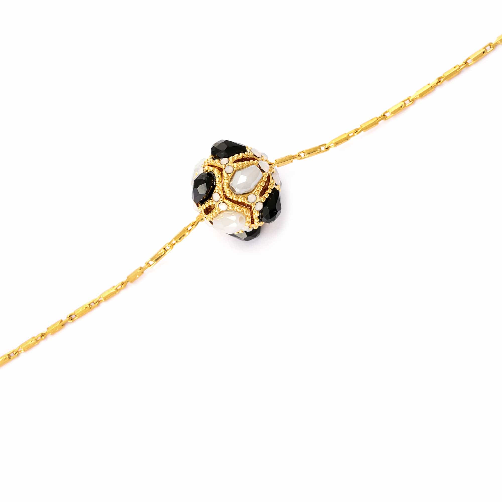 Necklace Brass Austrian crystal Austrian rhinestone plated Russian gold