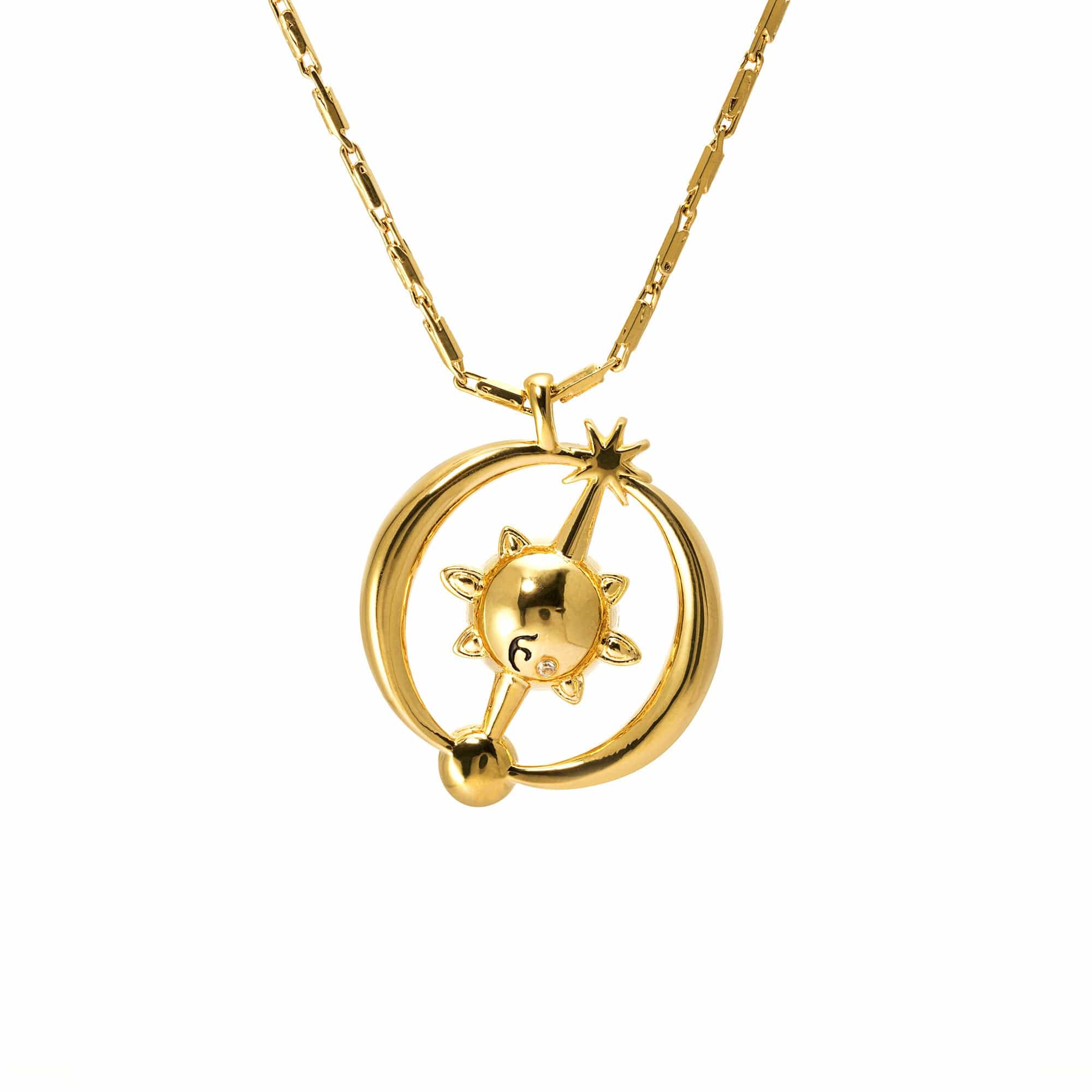 Necklace Brass Austrian crystal Austrian rhinestone plated Russian gold