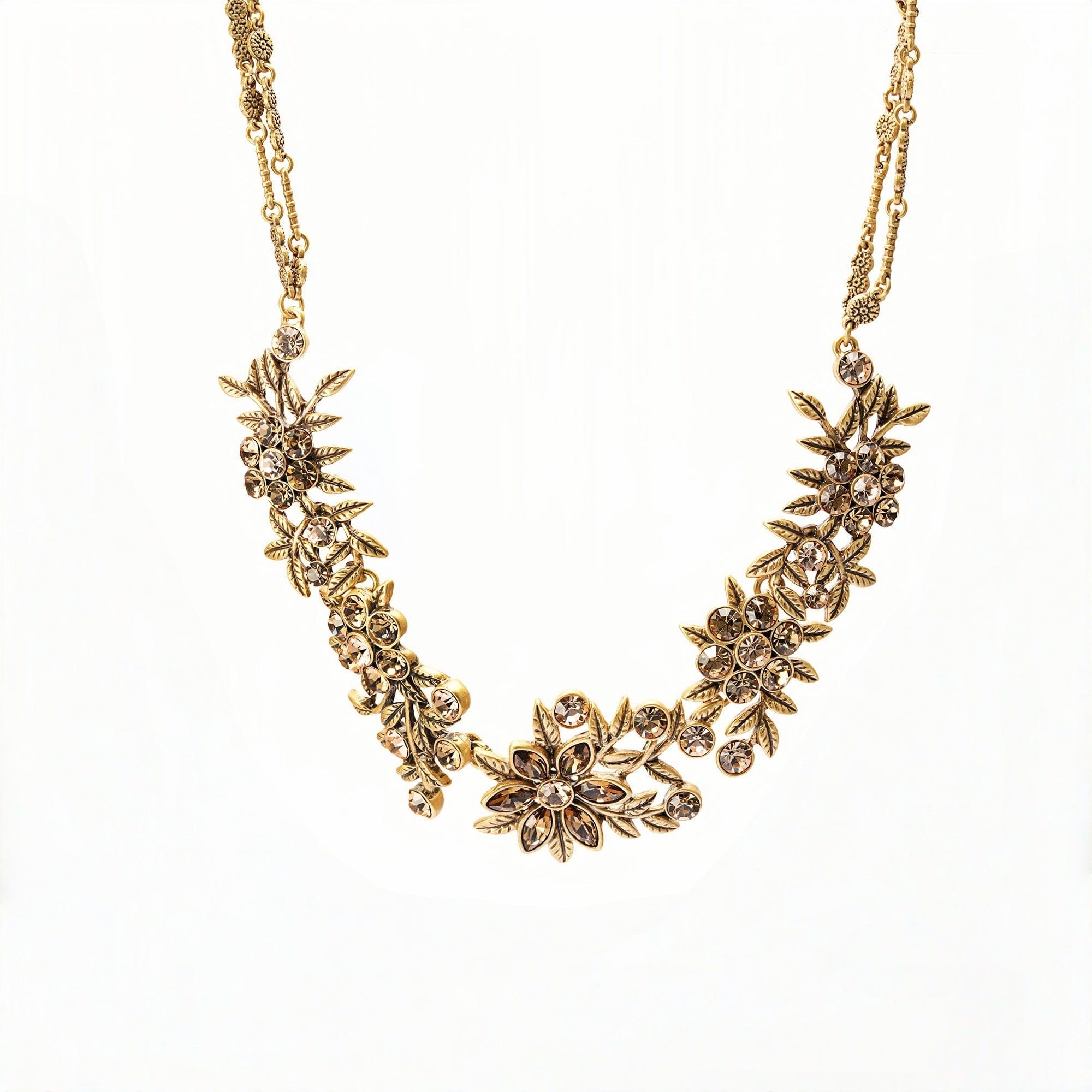 Collar Radiant Blossom bañado en oro de 18 quilates