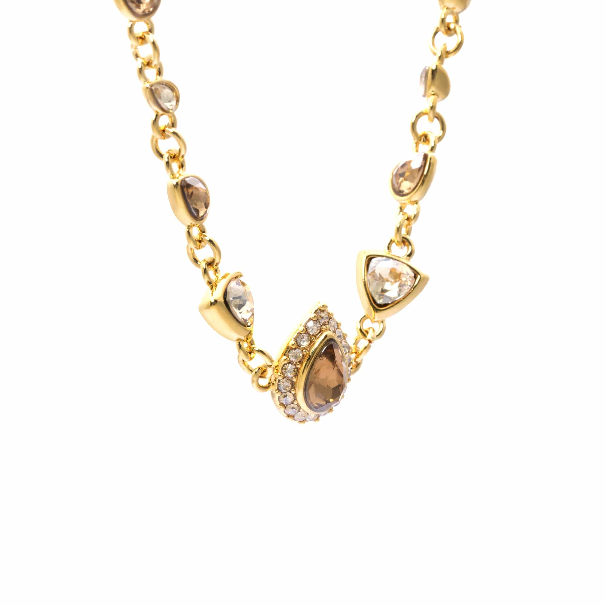 Brass Plated Necklaces, Imported Crystal Pearls, Imported Austrian Rhinestones, Russian Genuines Gold