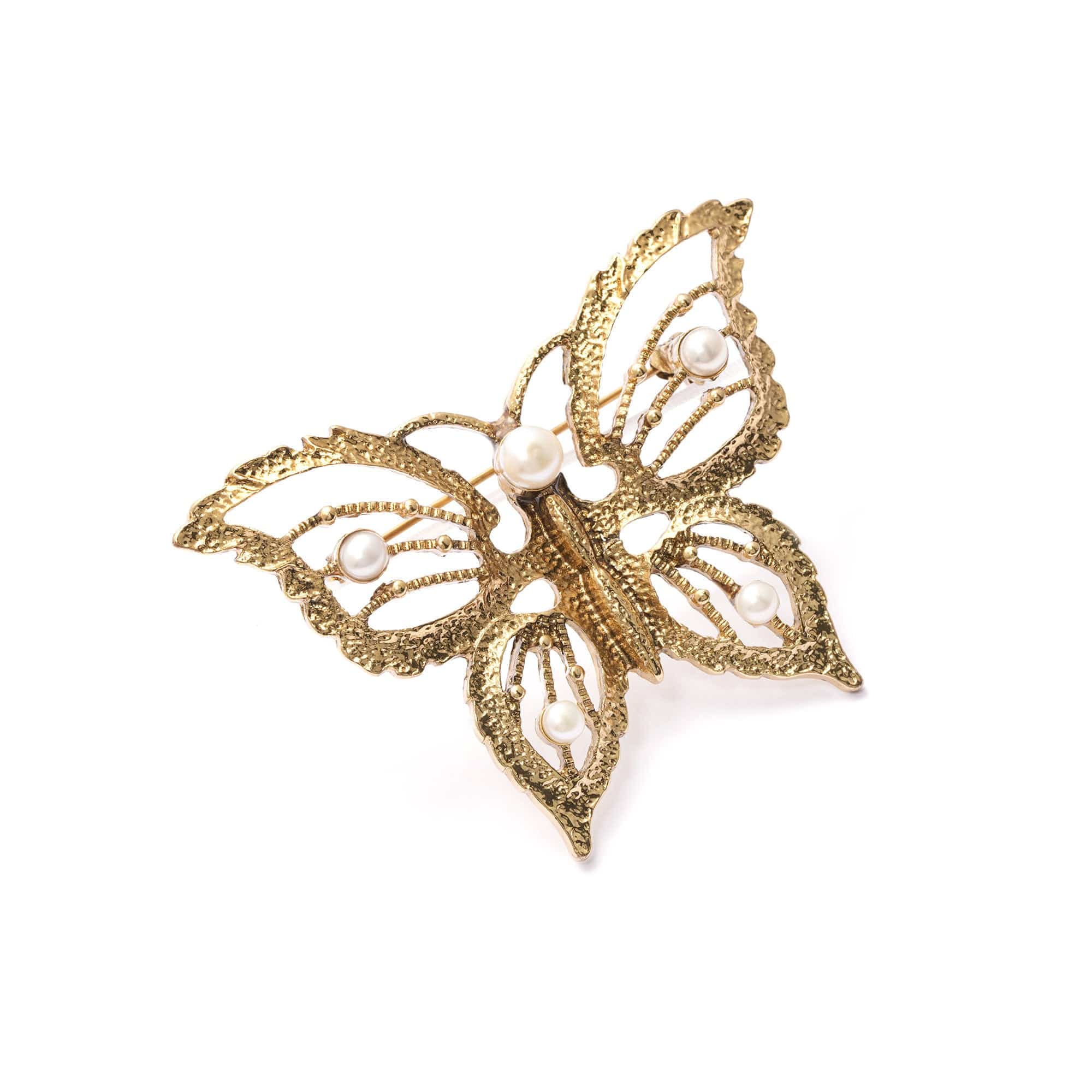 Brooch alloy Austrian crystal Austrian rhinestone plated Russian gold