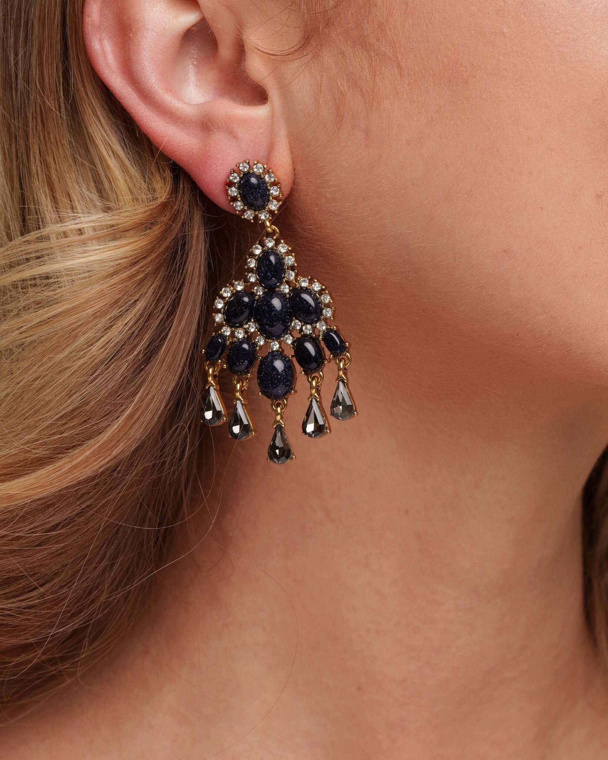 Aros celestiales bañados en oro de 18 k