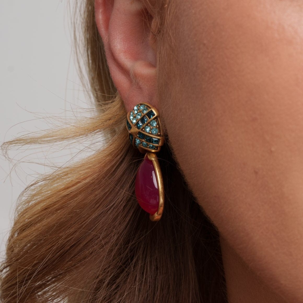 Boucles d'oreilles créoles plaquées or 18 carats