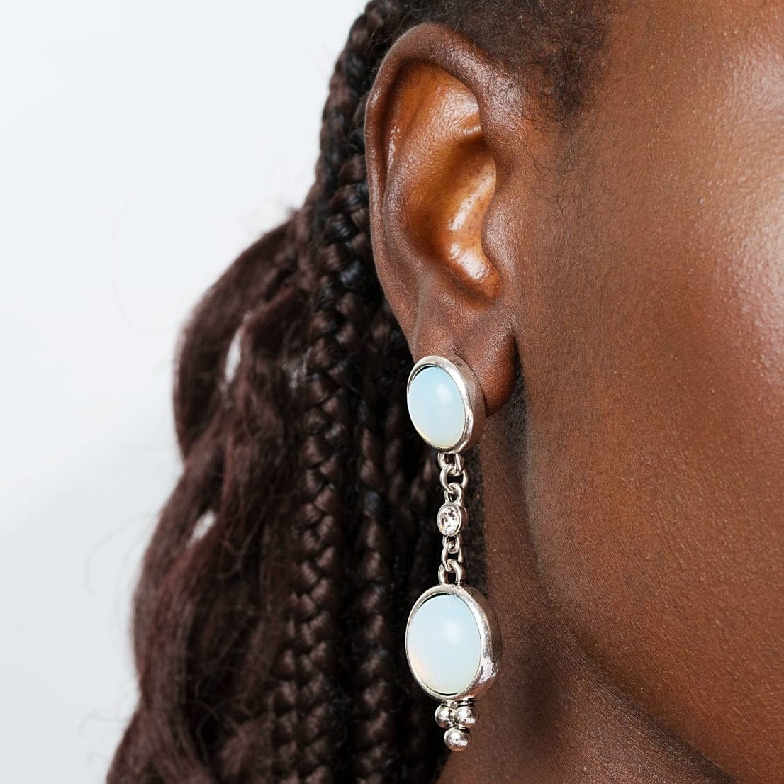 Pendientes de aro Eclipse bañados en oro de 18 k