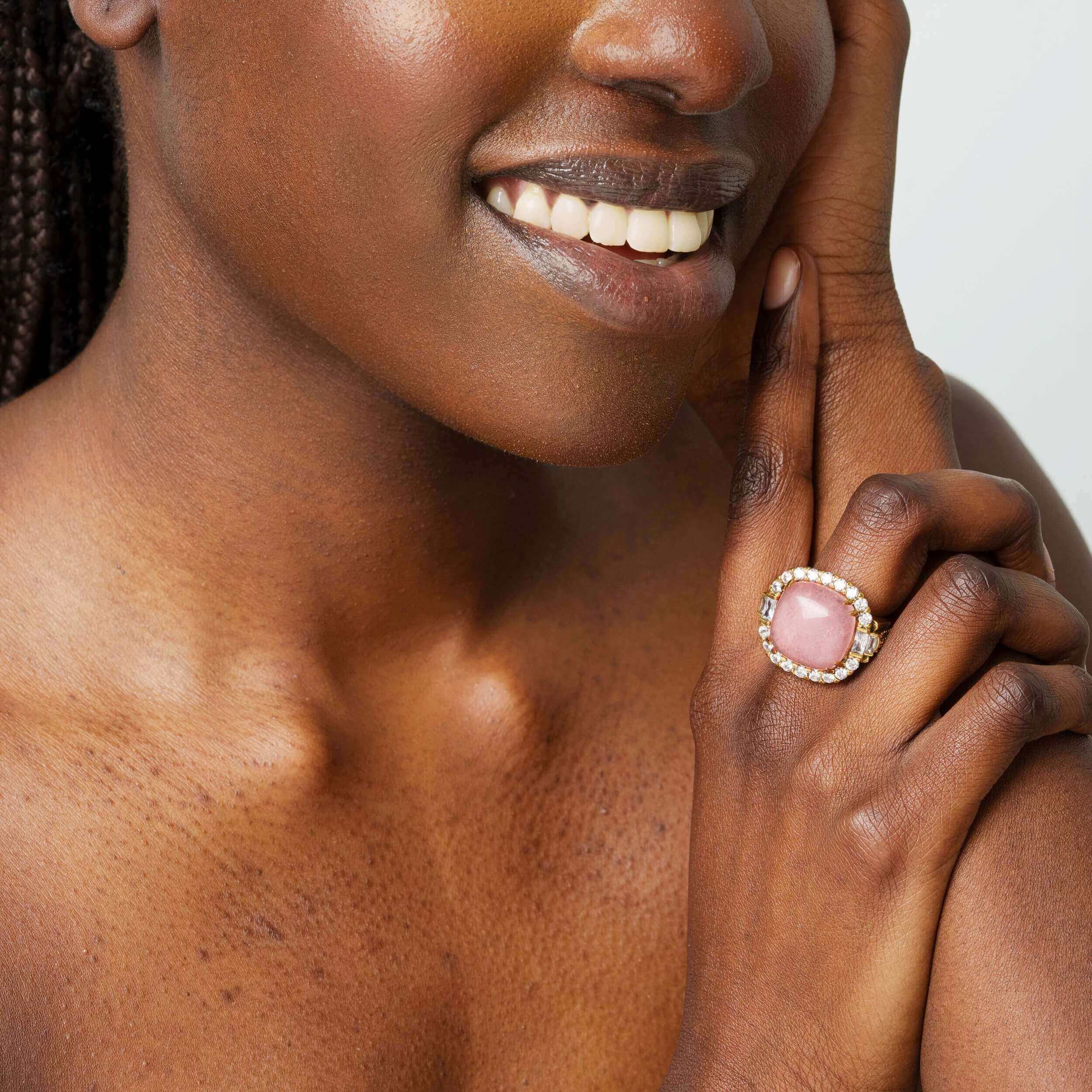 Anillo Glamour Atemporal Chapado en Oro de 18 K