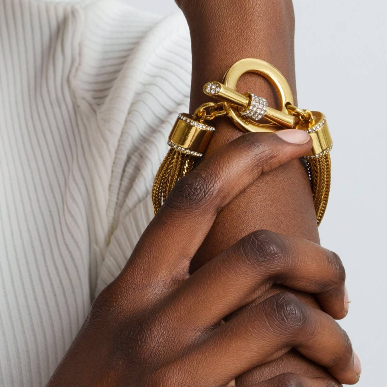 Pulsera Elysian bañada en oro de 18 quilates