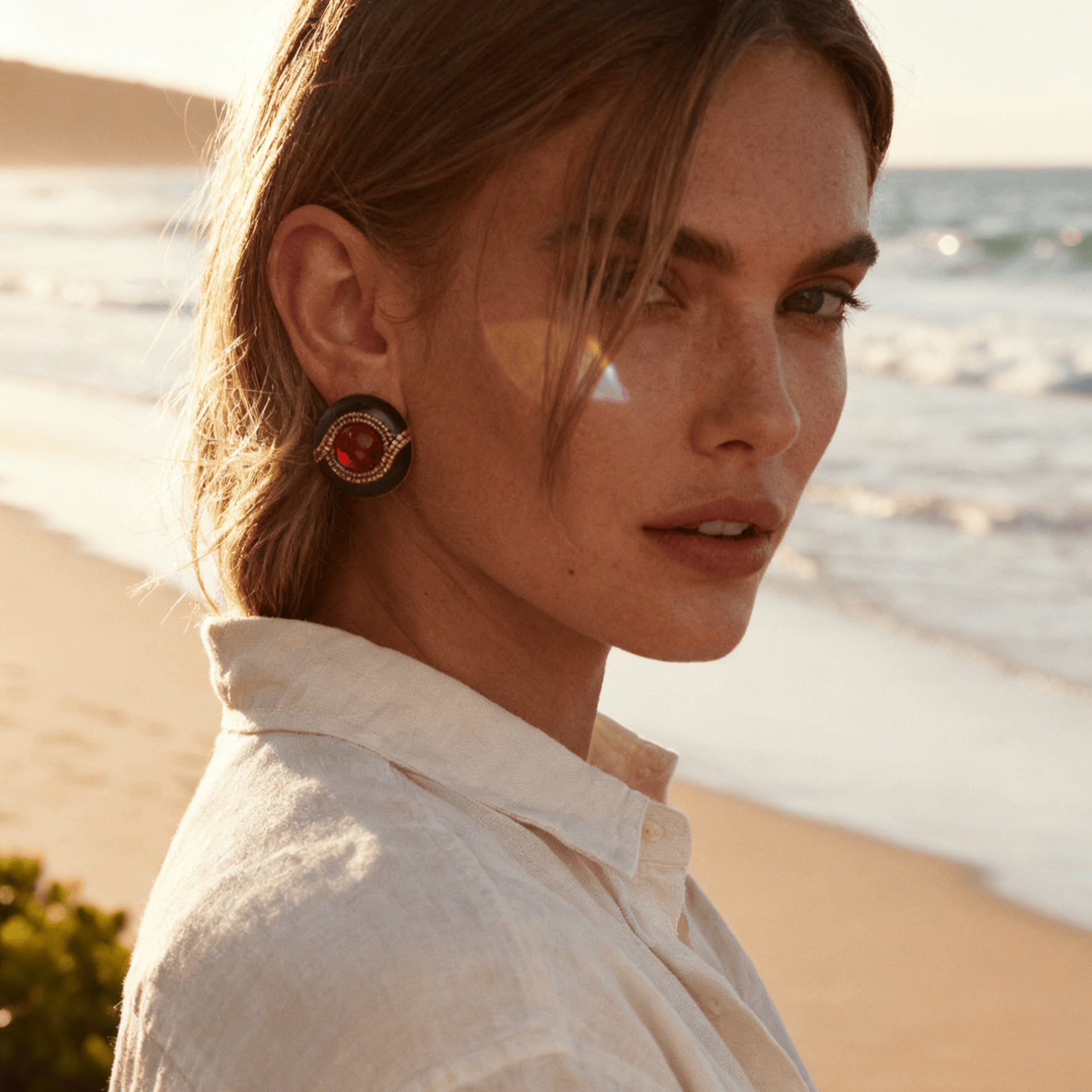 Pendientes Cerezas Bañado en Oro 18K