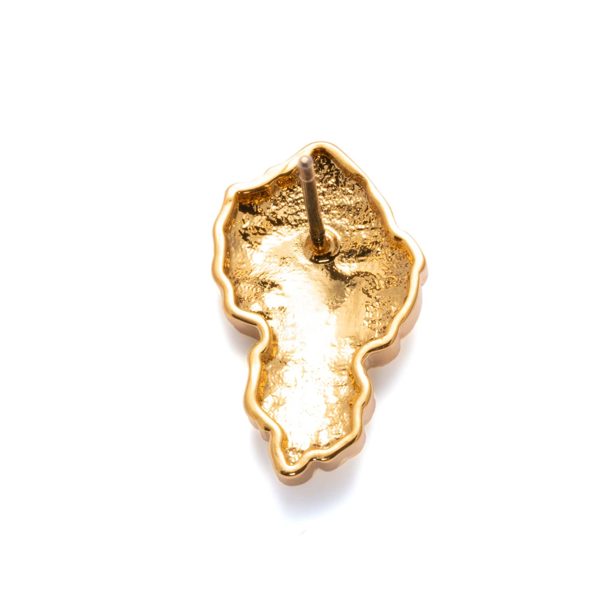 Earrings, Alloy Plated With Genuine Gold