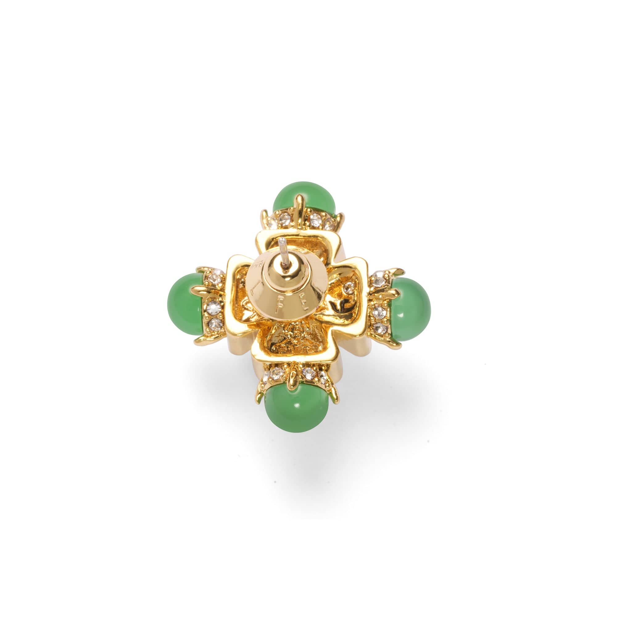 Elegante pendiente Opulence bañado en oro de 18 quilates