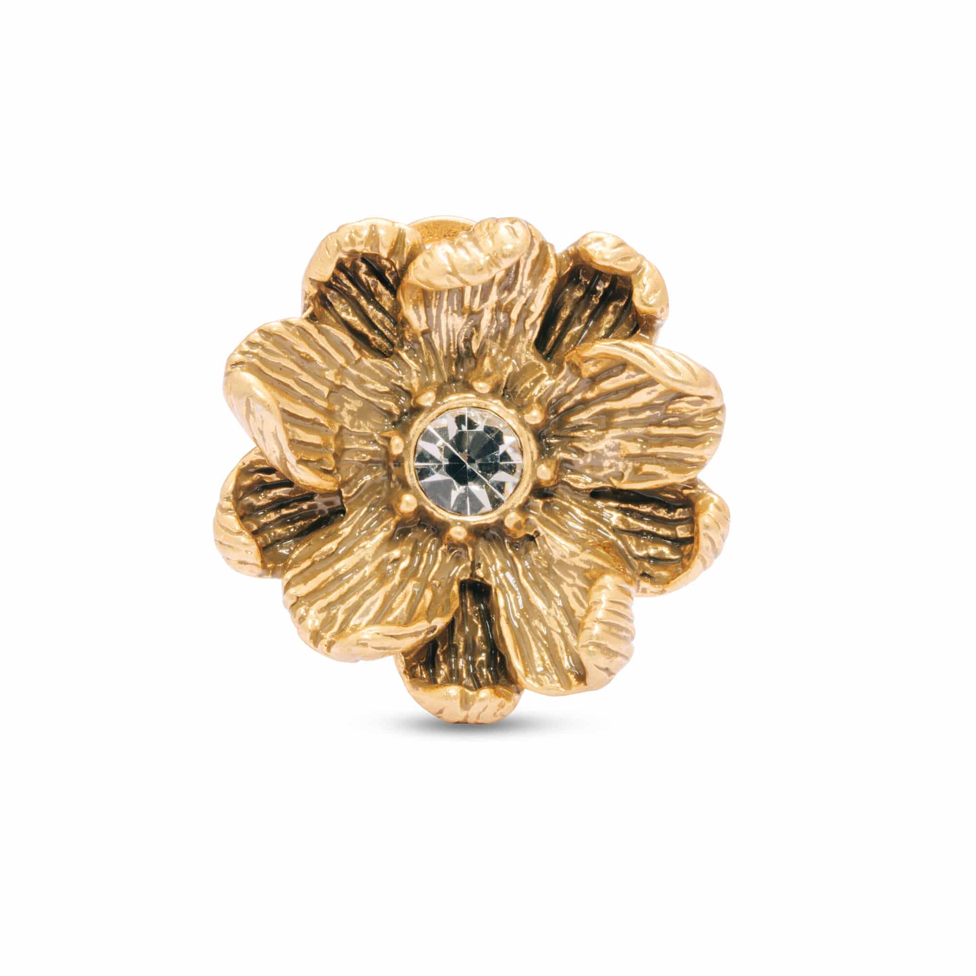 Alloy Earrings, Imported Austrian Rhinestones, Russian Genuine Gold