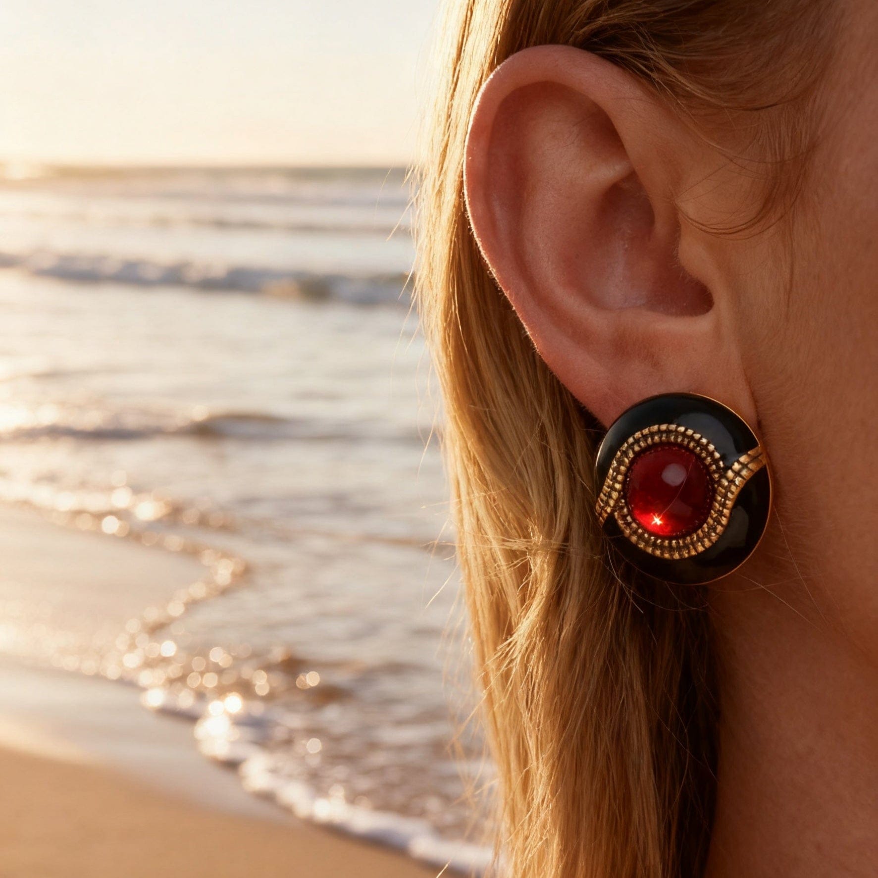 Pendientes Cerezas Bañado en Oro 18K