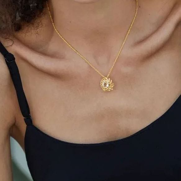 Collier Bloom en vermeil or 18 carats