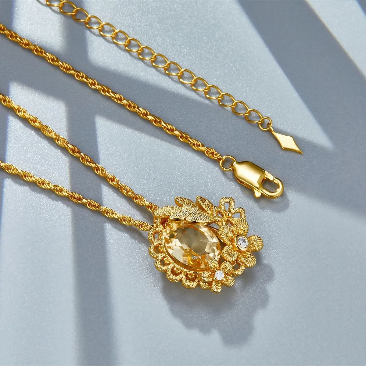 Collier Bloom en vermeil or 18 carats