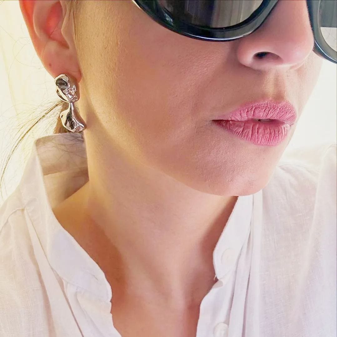 Earth's Echo Earrings Silver Plated