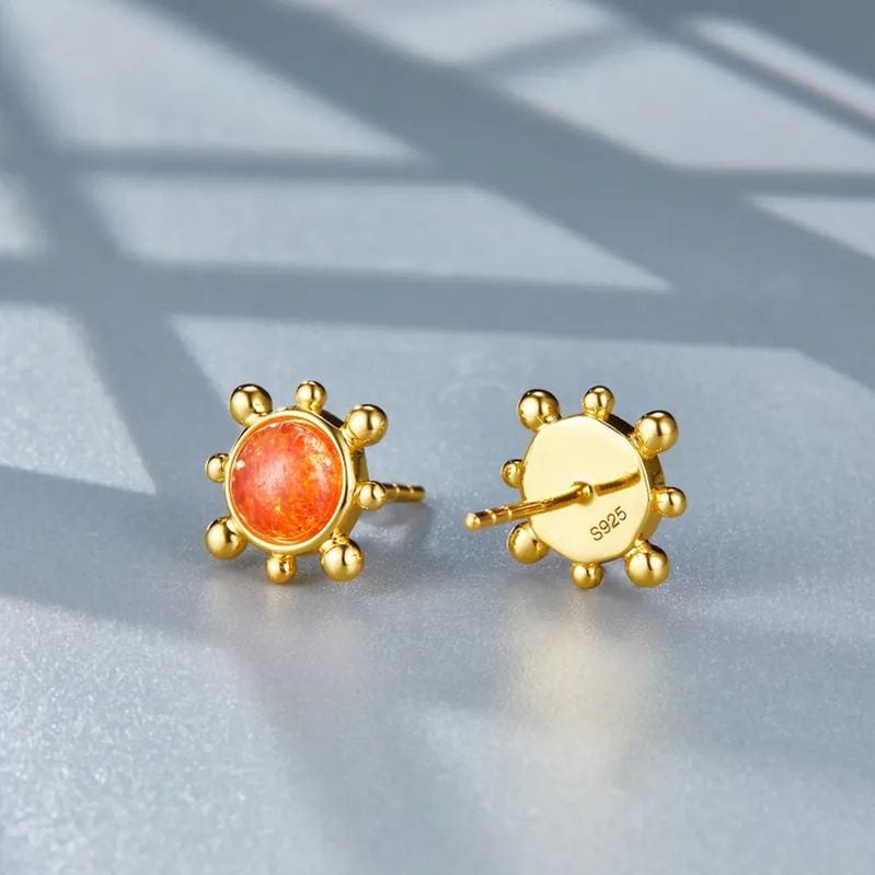 Pendientes Sunlight en oro vermeil de 18 quilates