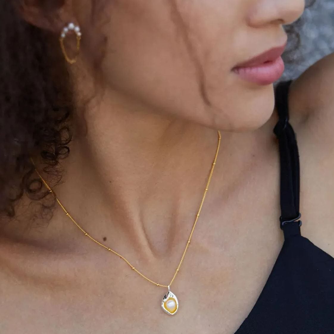 Collar Embrace en oro vermeil de 18 quilates