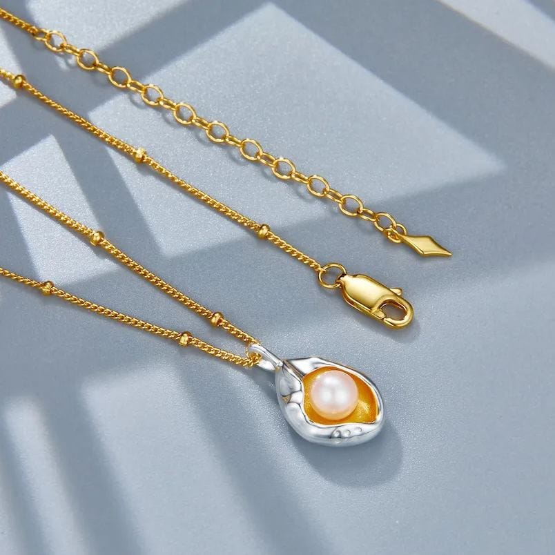 Collar Embrace en oro vermeil de 18 quilates