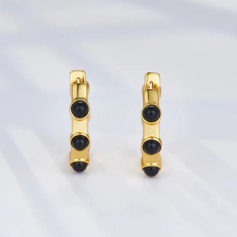 Boucles d'oreilles Rhythm en or vermeil 18 carats