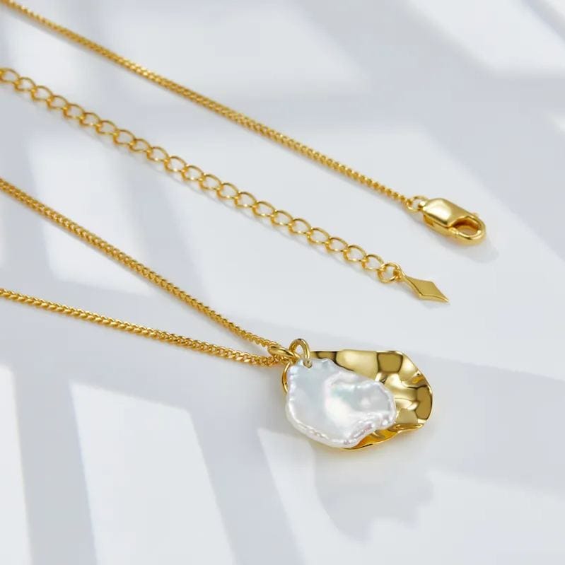 Collar Waves en oro vermeil de 18 quilates