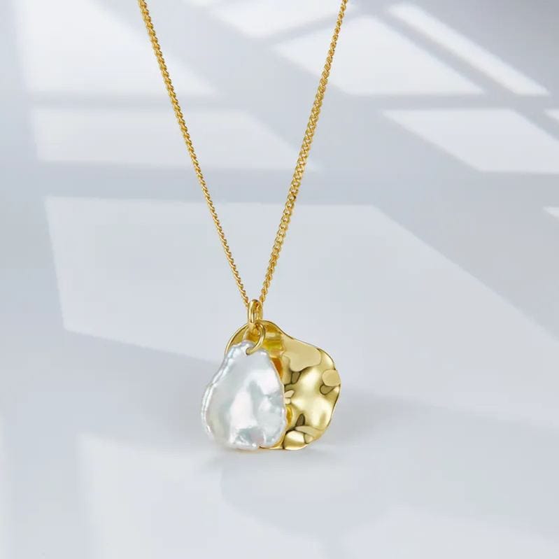 Collar Waves en oro vermeil de 18 quilates