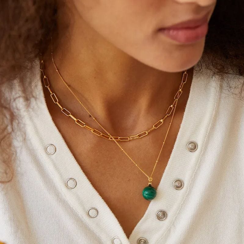 Collar Esfera Oro Vermeil 18ct