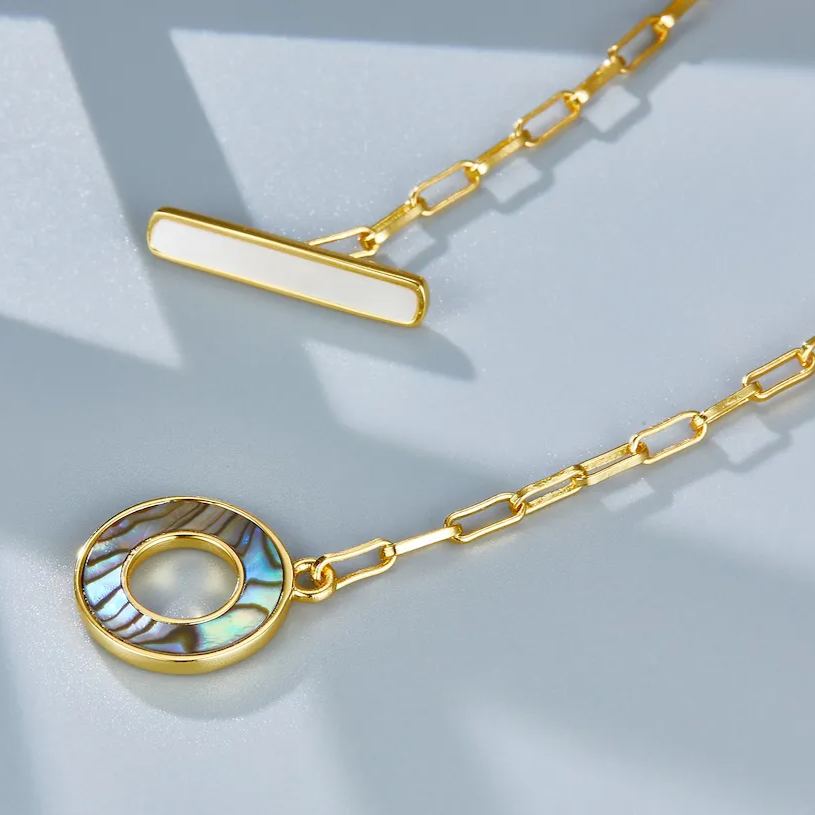 Collar Tranquil Radiance en oro vermeil de 18 quilates