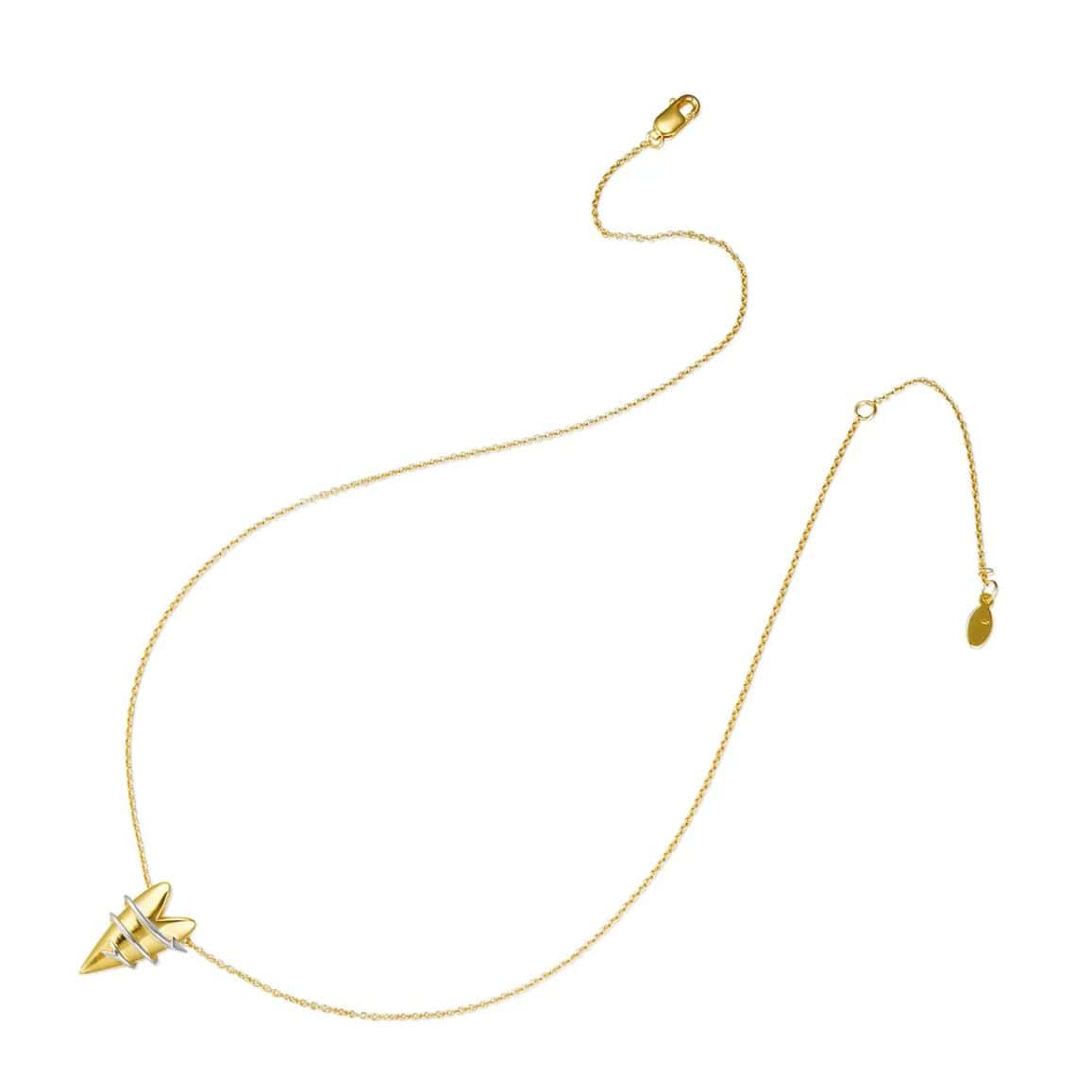 Collier Coeur Enigmatique en Vermeil Or 18 carats