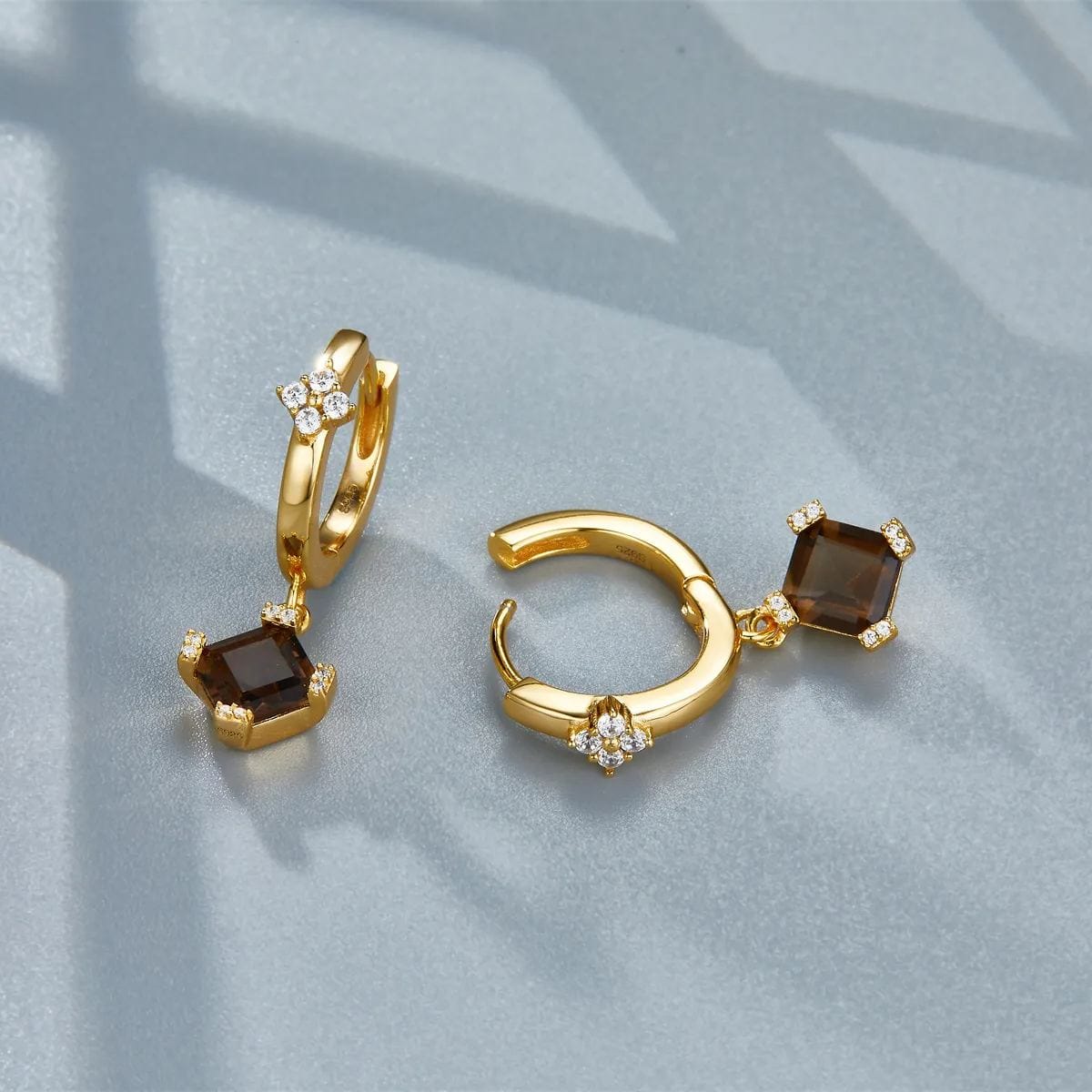 Pendientes Estrella Oro Vermeil 18ct