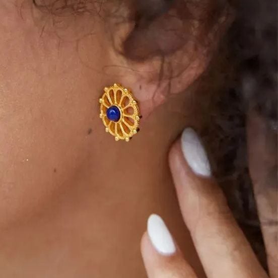 Pendientes Sky Blossom en oro vermeil de 18 quilates