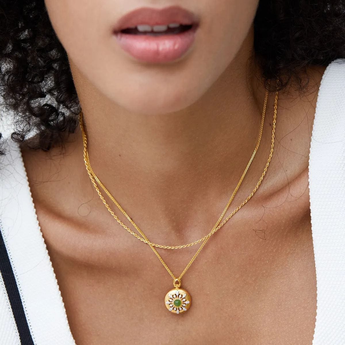 Collar Dawn en oro vermeil de 18 quilates