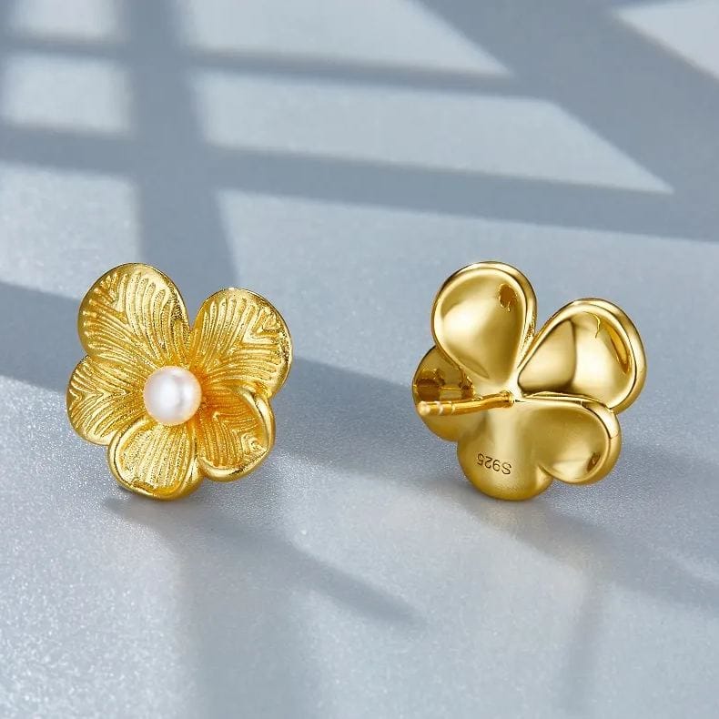 Pendientes Blossom en oro vermeil de 18 quilates