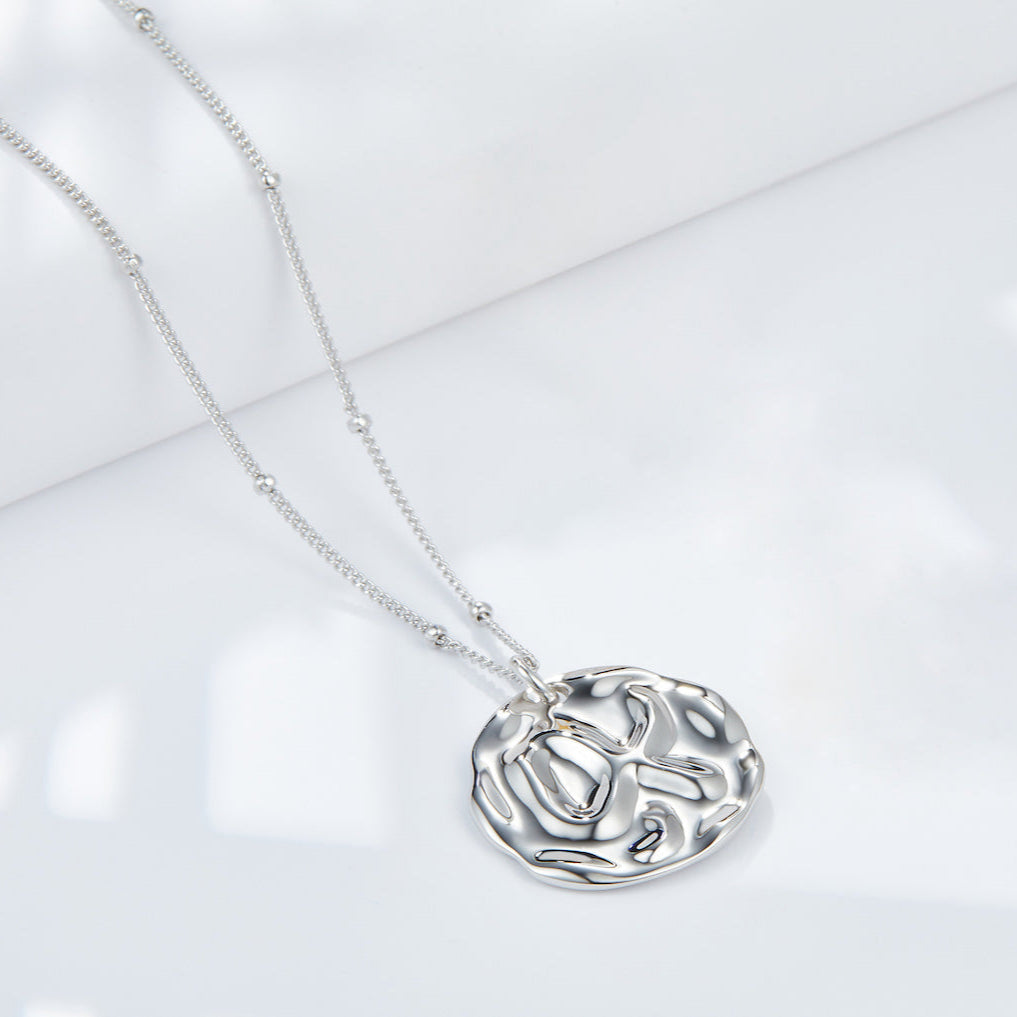 Collier à texture fluide en argent sterling