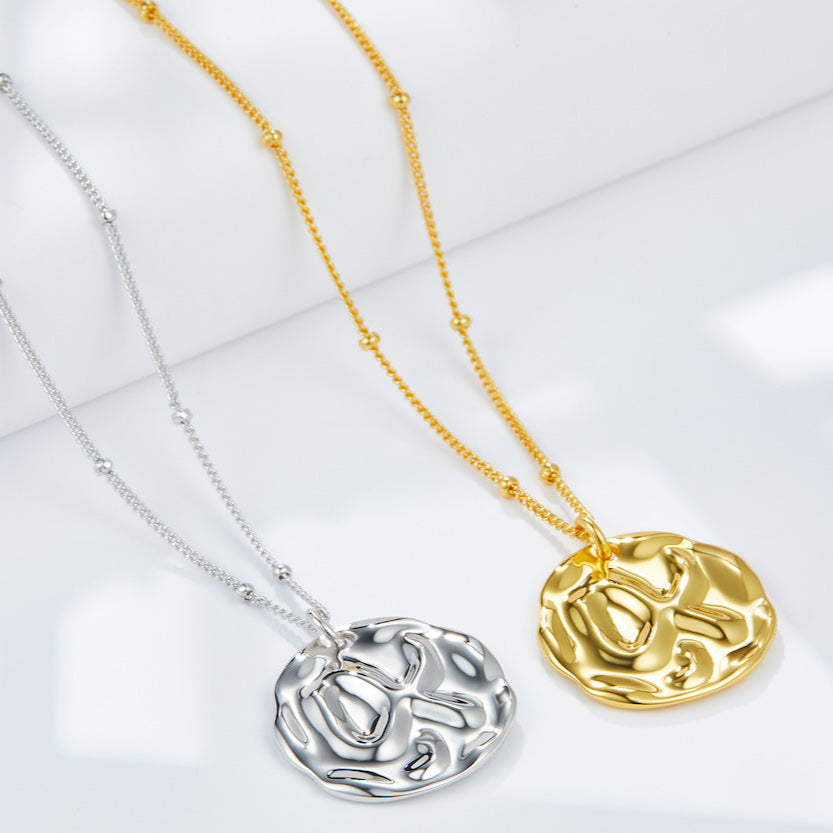 Collier à texture fluide en argent sterling