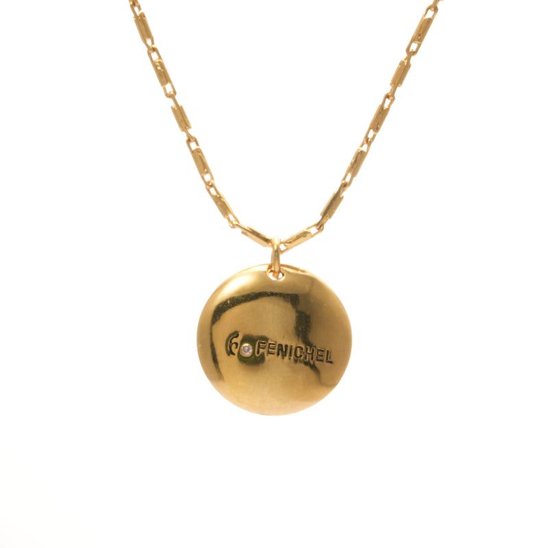Emerald Necklace 18K Gold Plated