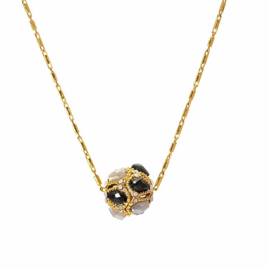 Essence Necklace with Austrian crystal, rhinestones and 18K gold-plated finish