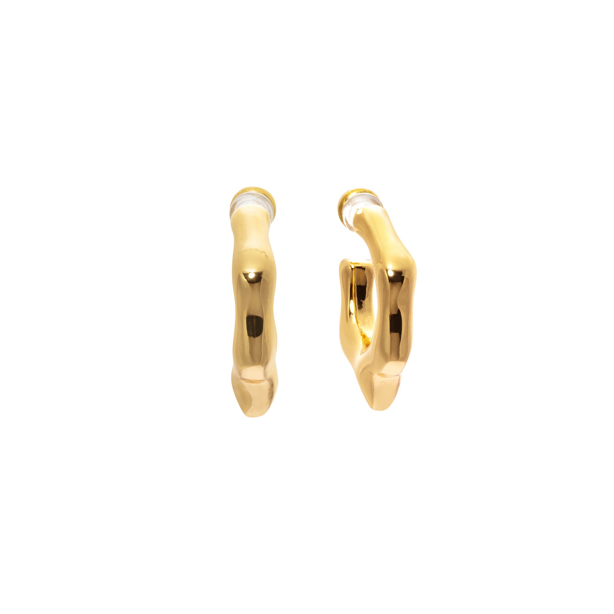 Earring alloy plated with Russian gold