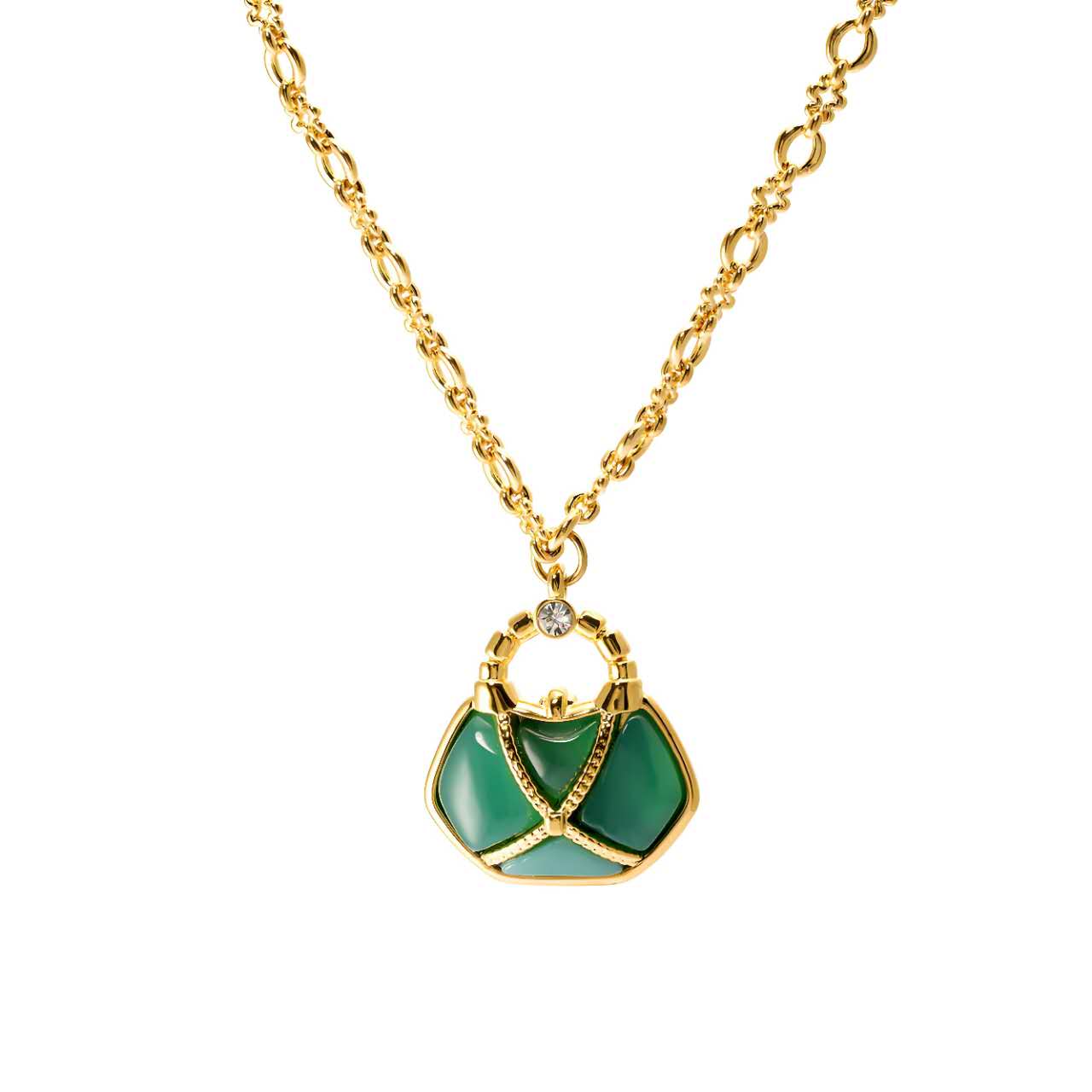 Collar Charm Chapado en Oro de 18K