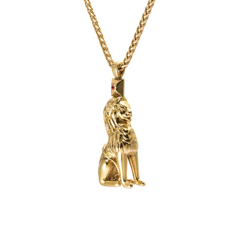 Necklace brass plated Russian gold