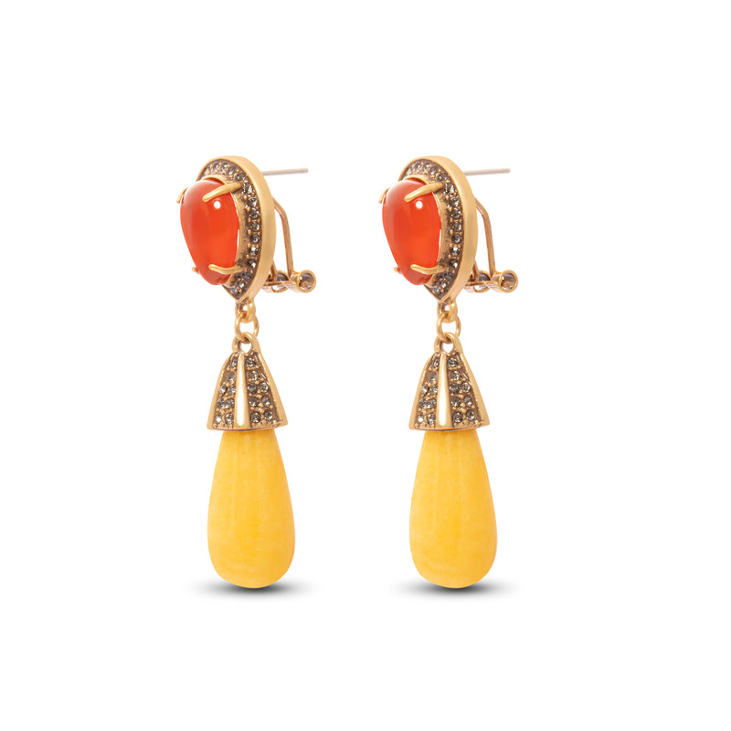 Boucles d'oreilles créoles plaquées or 18 carats Radiance 