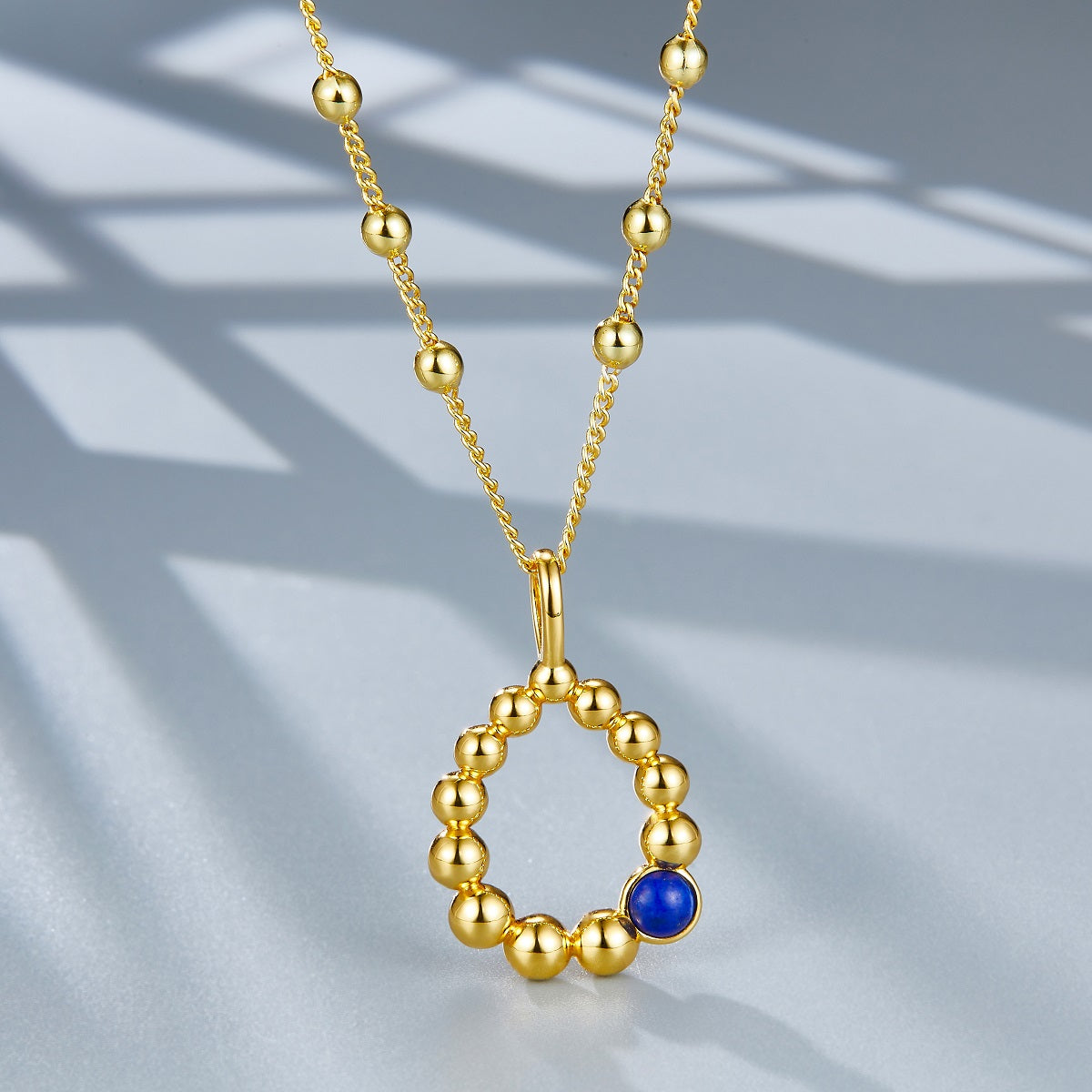 925 silver lapis lazuli pendant necklace