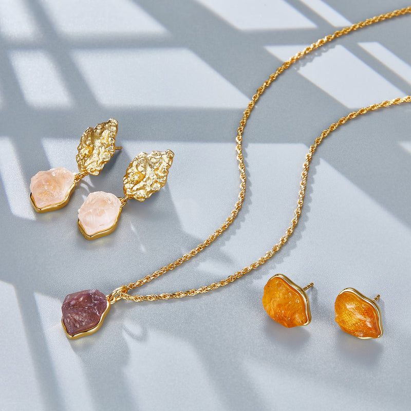 Boucles d'oreilles Sunlight en or vermeil 18 carats