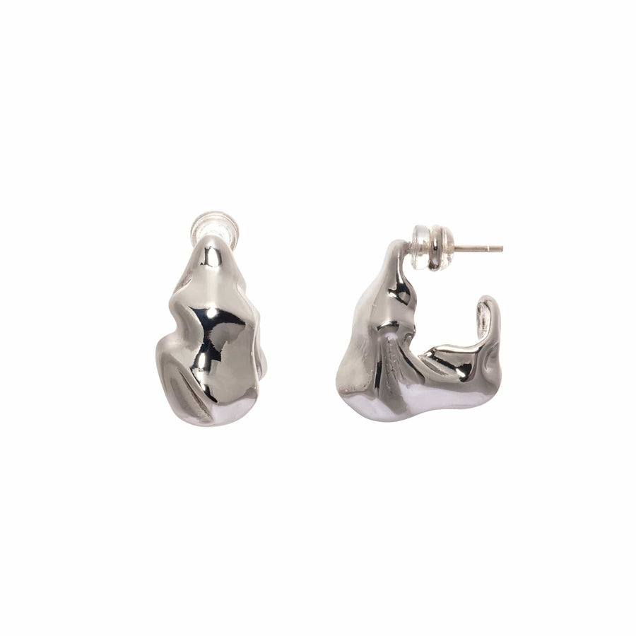 Lunar Drift Hoop Earrings