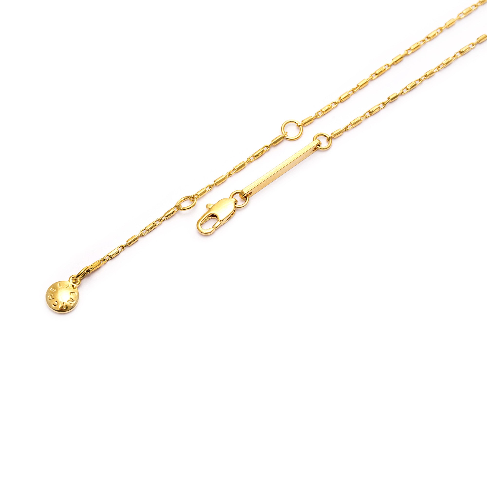 The necklace is alloy plated with real gold