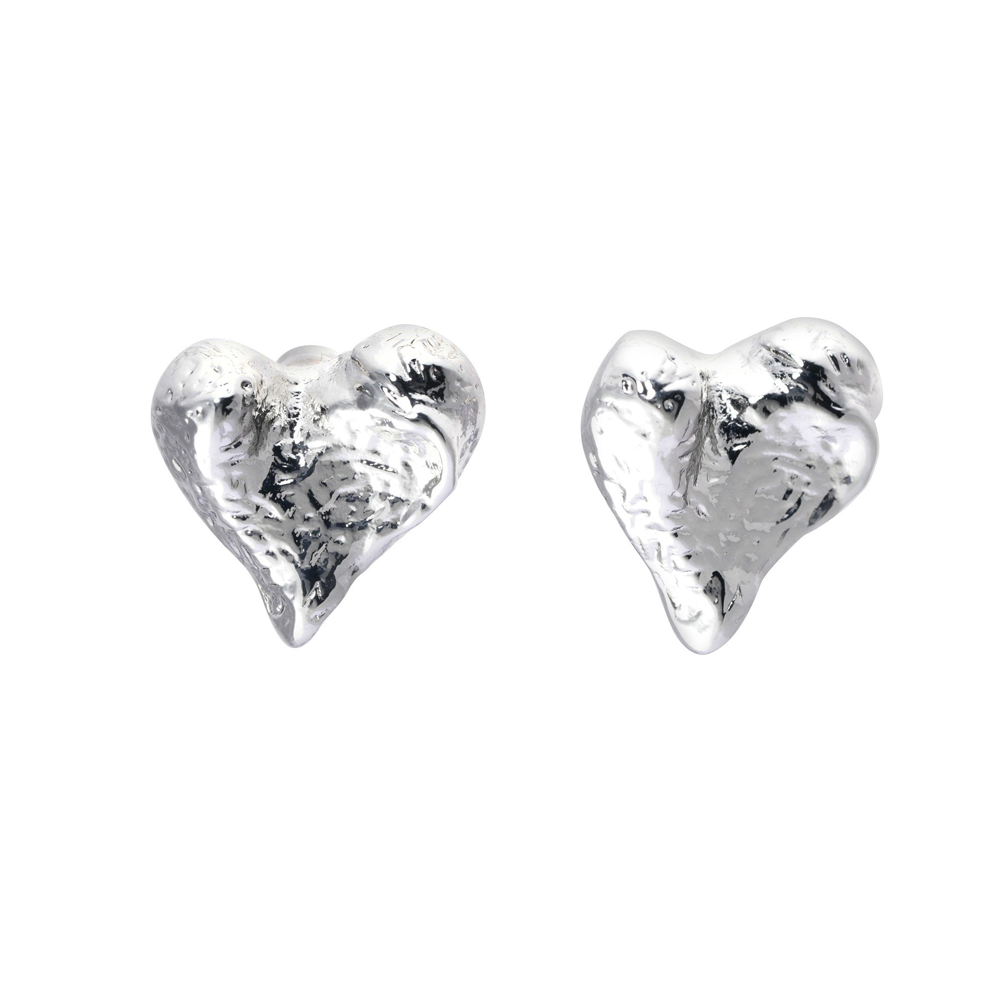 Earring alloy silver plated old