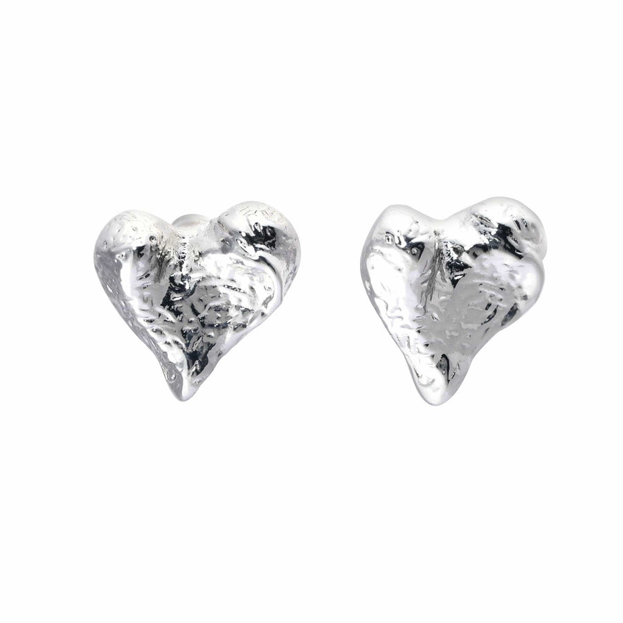 Earring alloy silver plated old