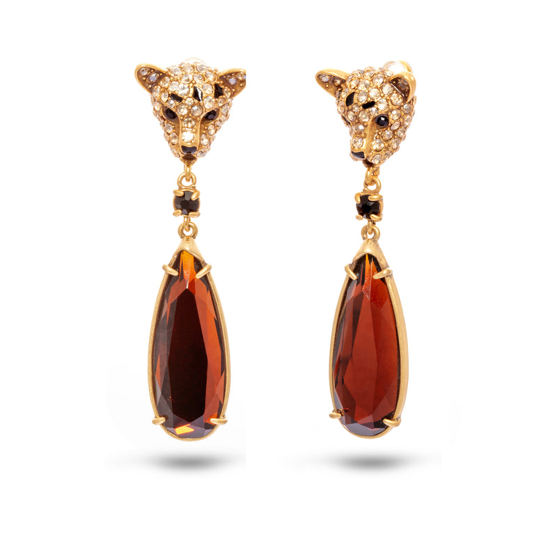 Boucles d'oreilles Majestic Allure plaquées or 18 carats