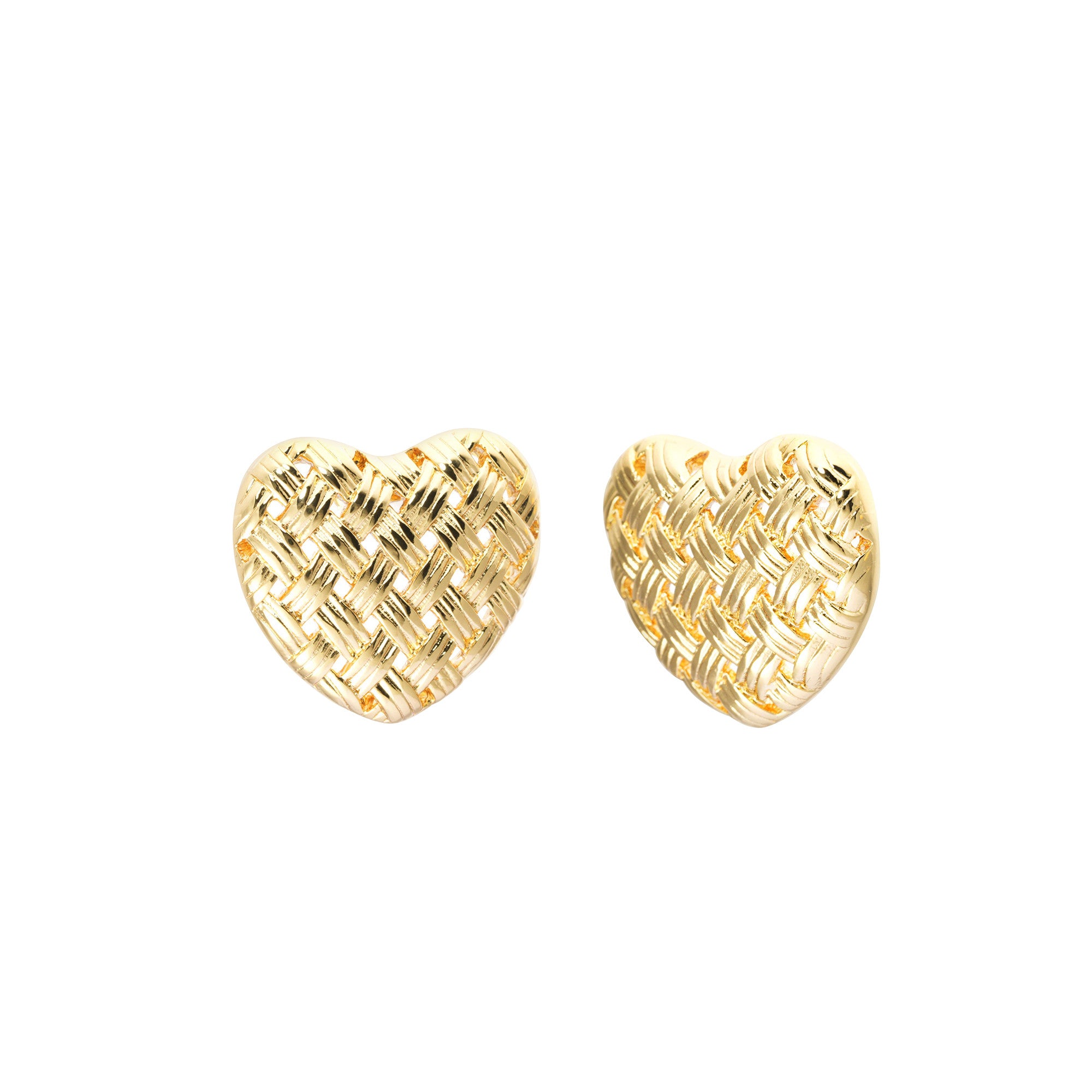 Earring brass plated with Russian gold